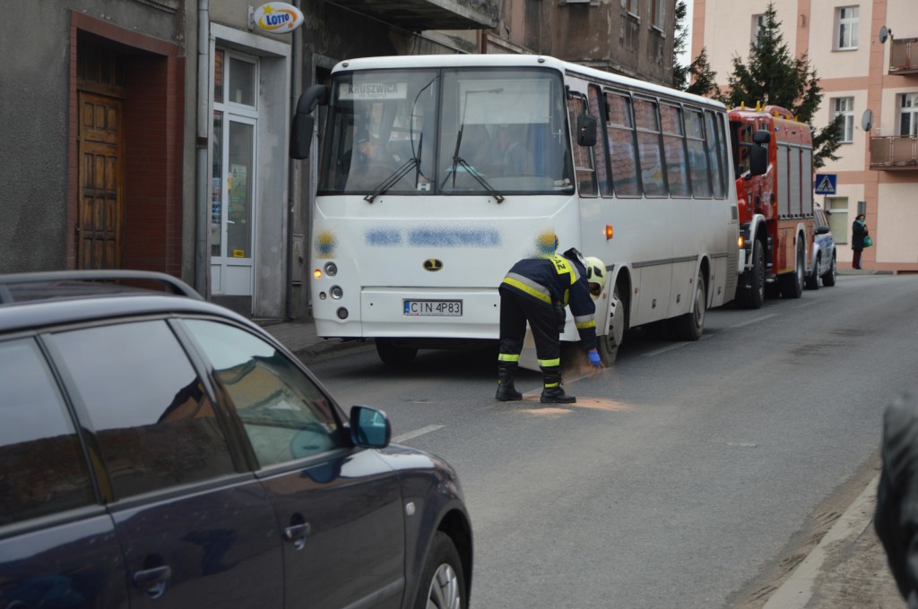 Mężczyzna potrącony przez autobus