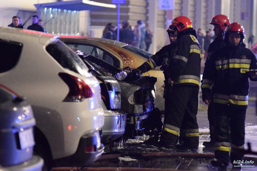 Pożar na parkingu Galerii Solnej