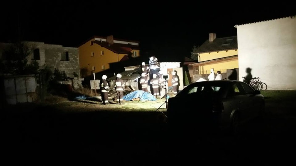 Spalił się budynek gospodarczy