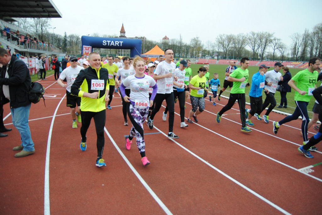 Kilkuset biegaczy na starcie Abler Green Run