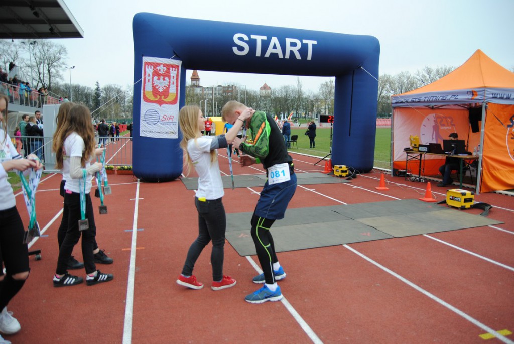 Kilkuset biegaczy na starcie Abler Green Run