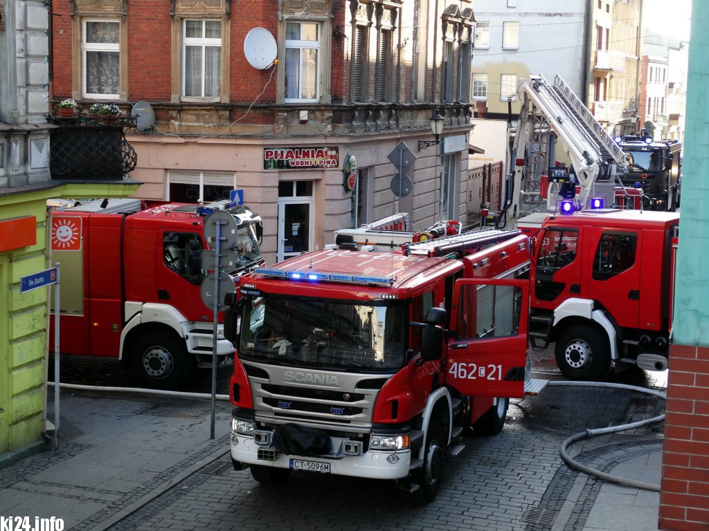Pożar w centrum. Są poszkodowani