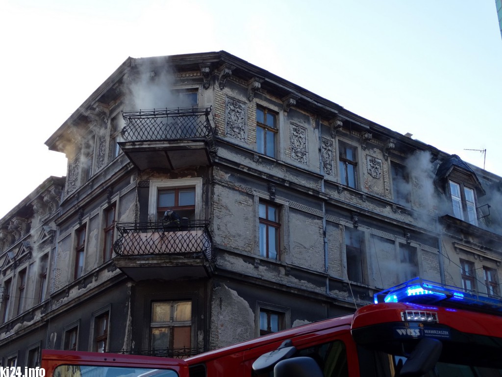 Pożar w centrum. Są poszkodowani