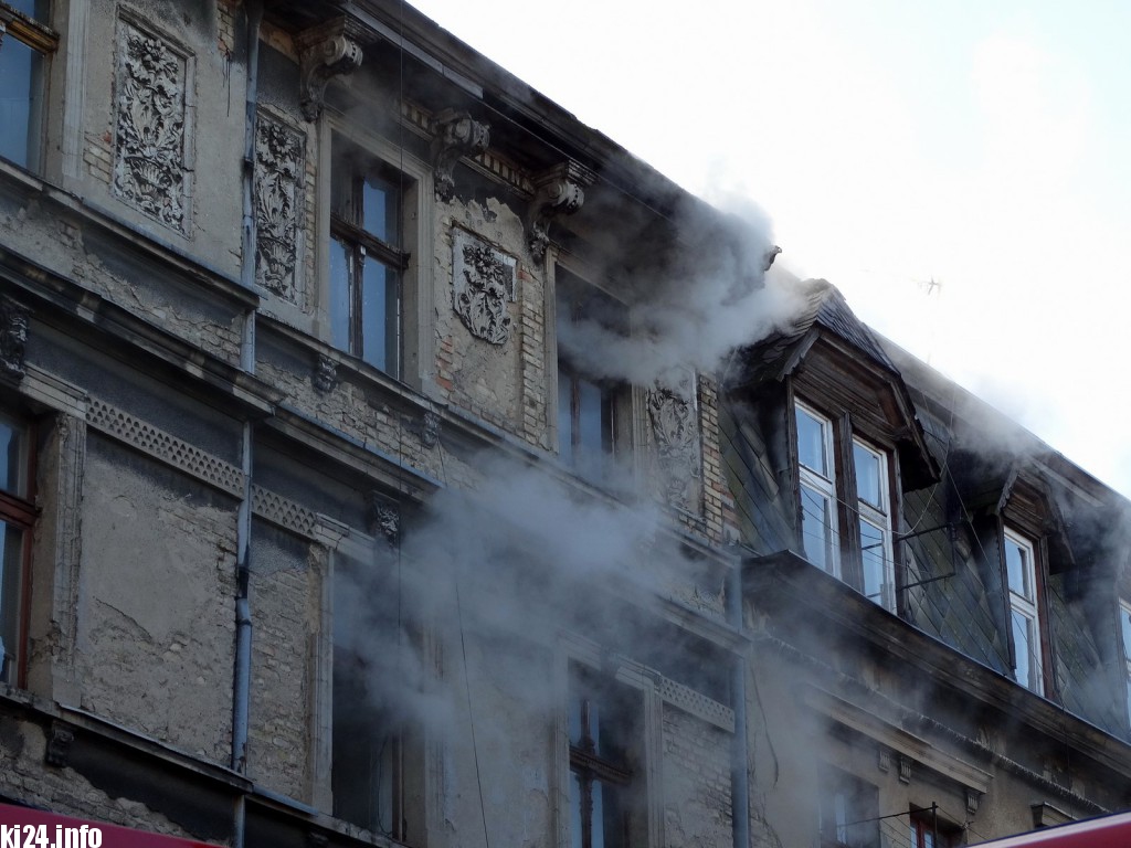 Pożar w centrum. Są poszkodowani