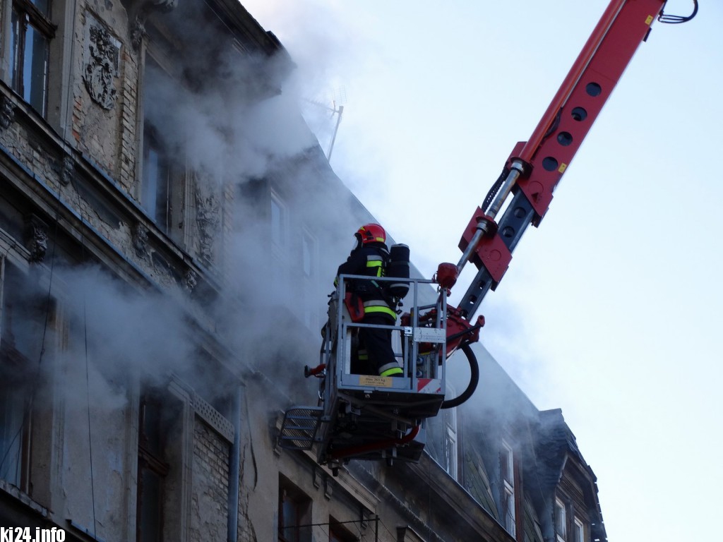 Pożar w centrum. Są poszkodowani
