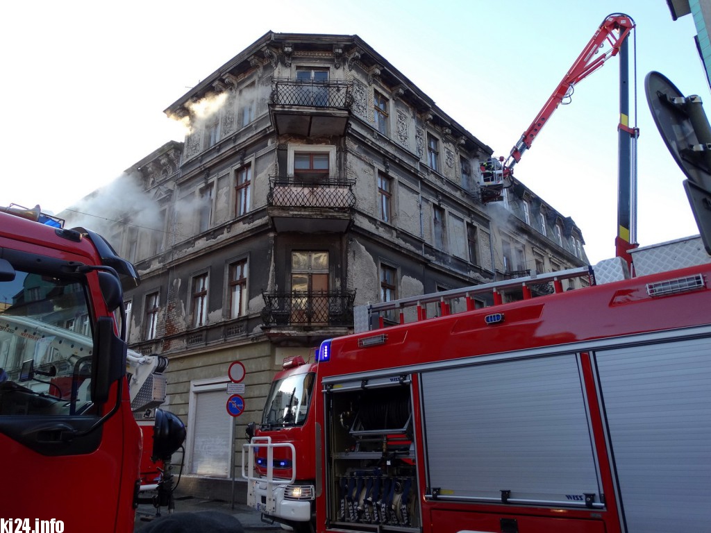 Pożar w centrum. Są poszkodowani