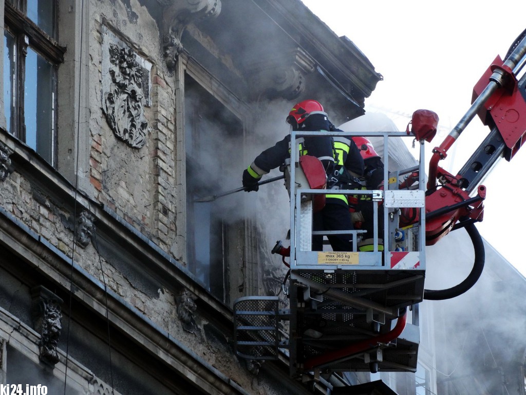 Pożar w centrum. Są poszkodowani