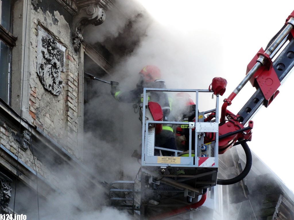 Pożar w centrum. Są poszkodowani