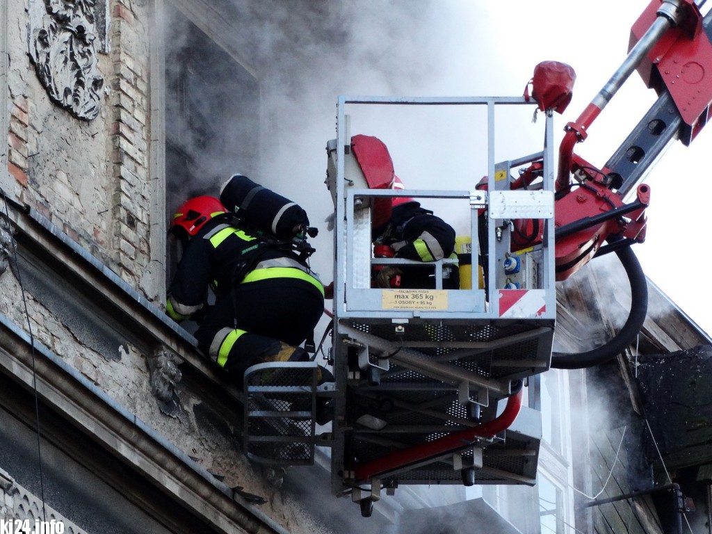 Pożar w centrum. Są poszkodowani