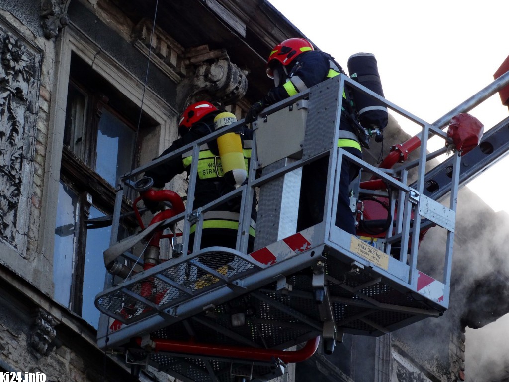 Pożar w centrum. Są poszkodowani