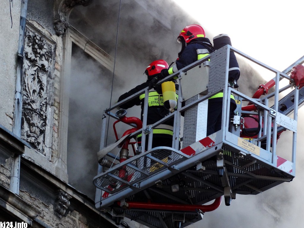 Pożar w centrum. Są poszkodowani