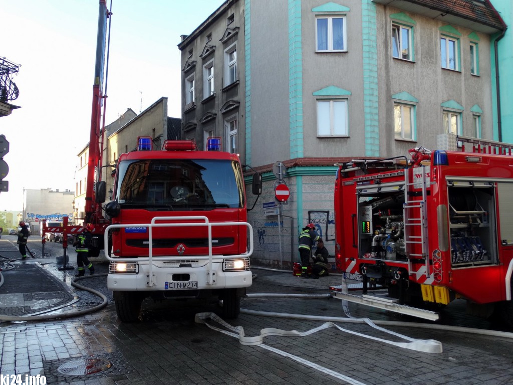 Pożar w centrum. Są poszkodowani