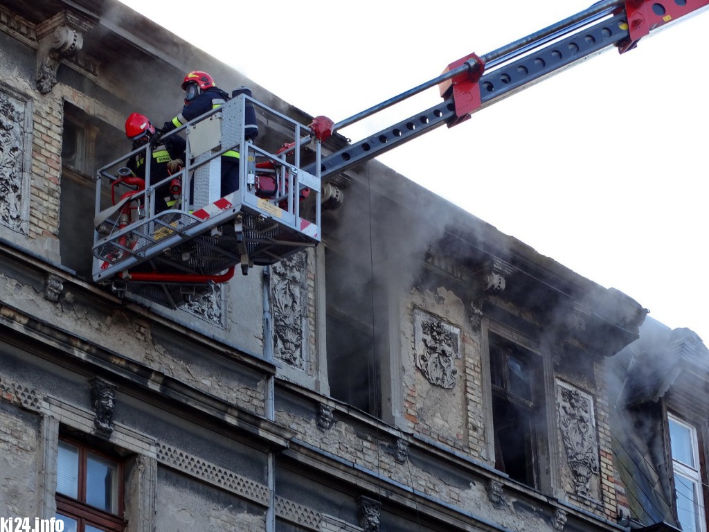 Pożar w centrum. Są poszkodowani