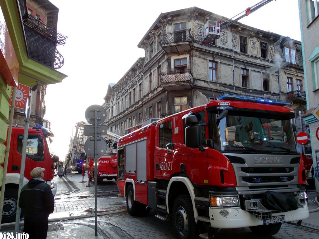 Pożar w centrum. Są poszkodowani