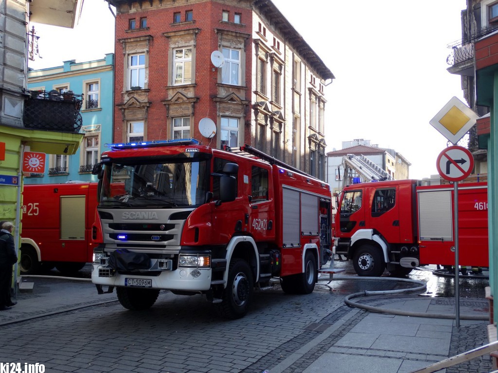Pożar w centrum. Są poszkodowani