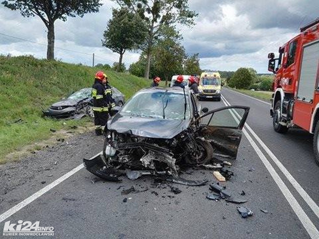 Czołowe zderzenie na trasie do Bydgoszczy