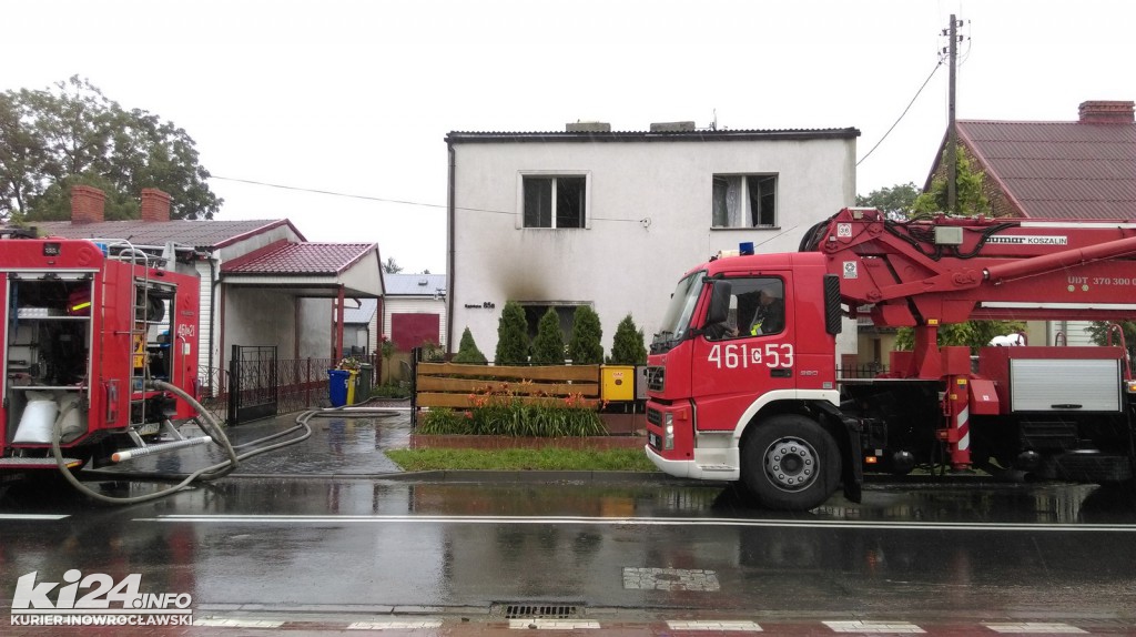 Pożar domu przy ul. Rąbińskiej