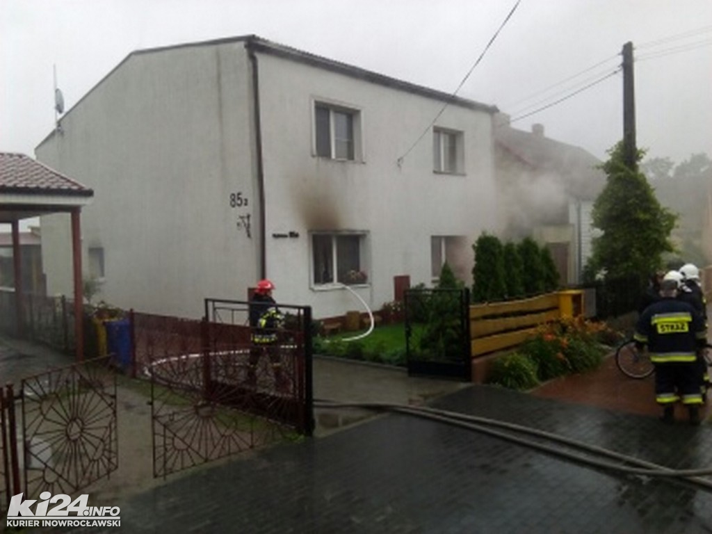 Pożar domu przy ul. Rąbińskiej