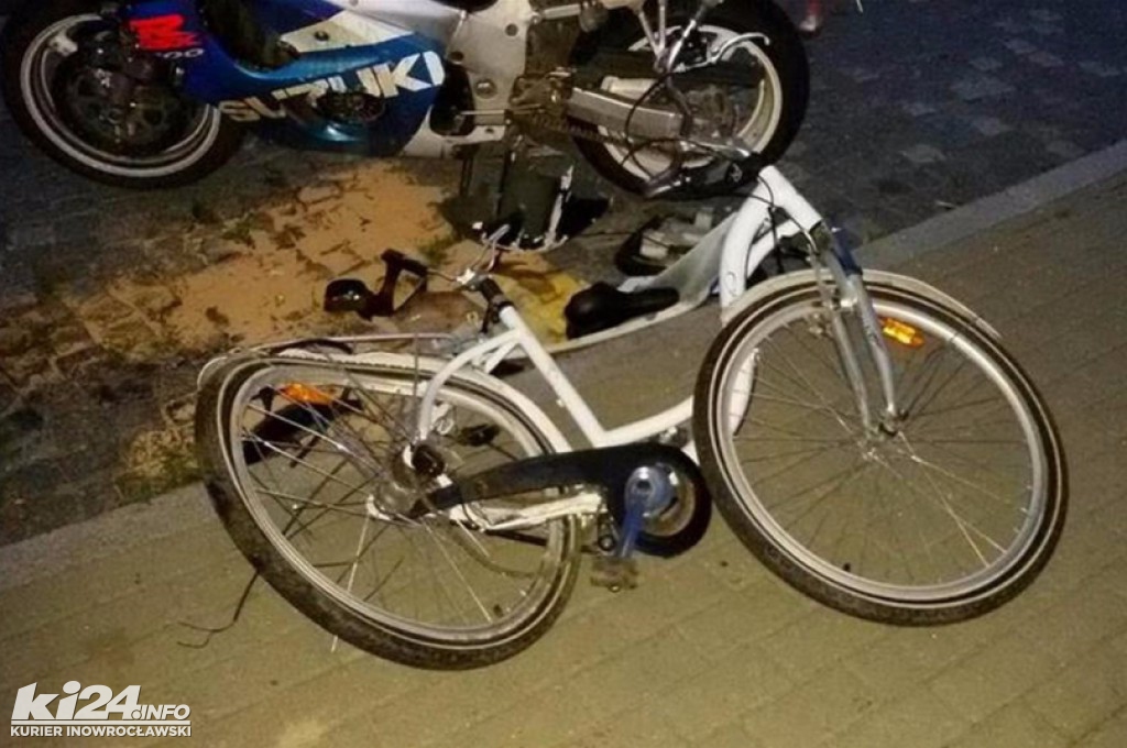 Motocyklista potrącił rowerzystkę