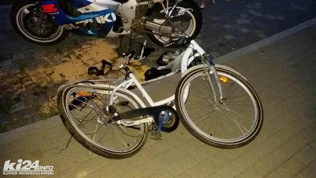 Motocyklista potrącił rowerzystkę
