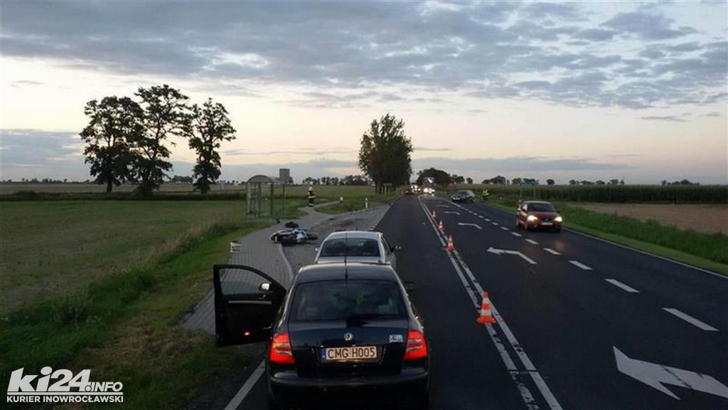 Motocyklista potrącił rowerzystkę