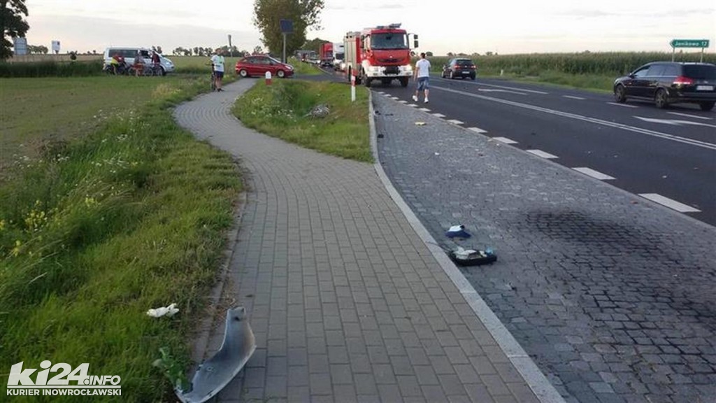 Motocyklista potrącił rowerzystkę