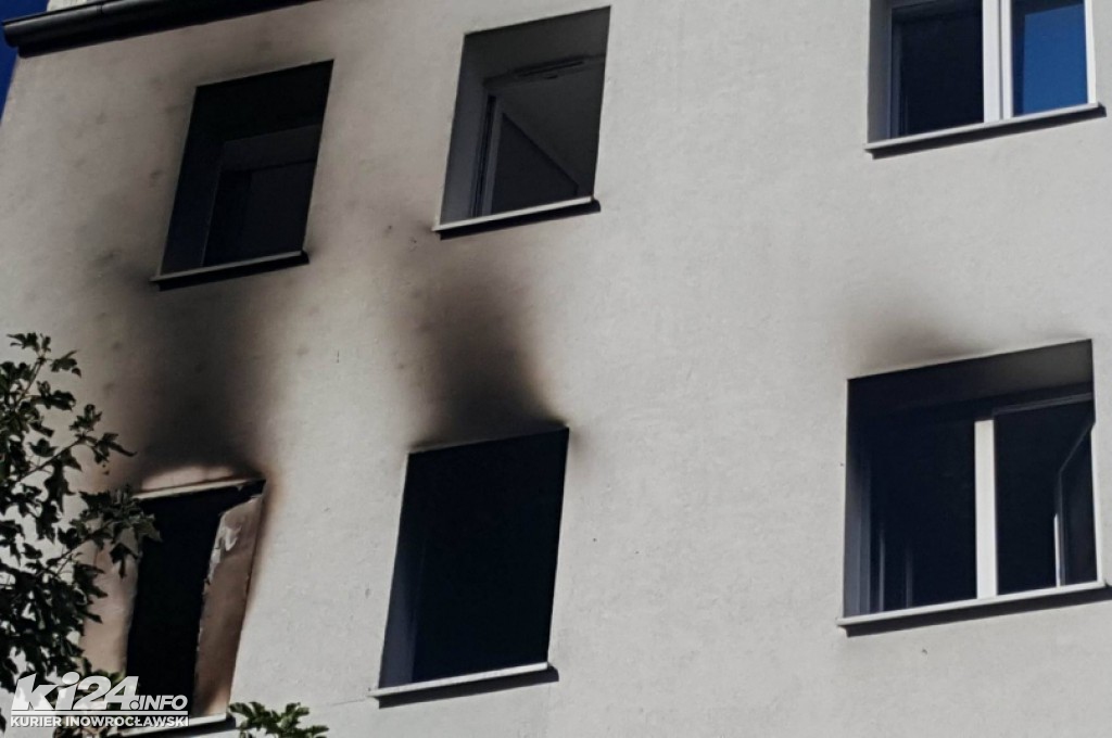 Pożar mieszkania przy ul. Łokietka