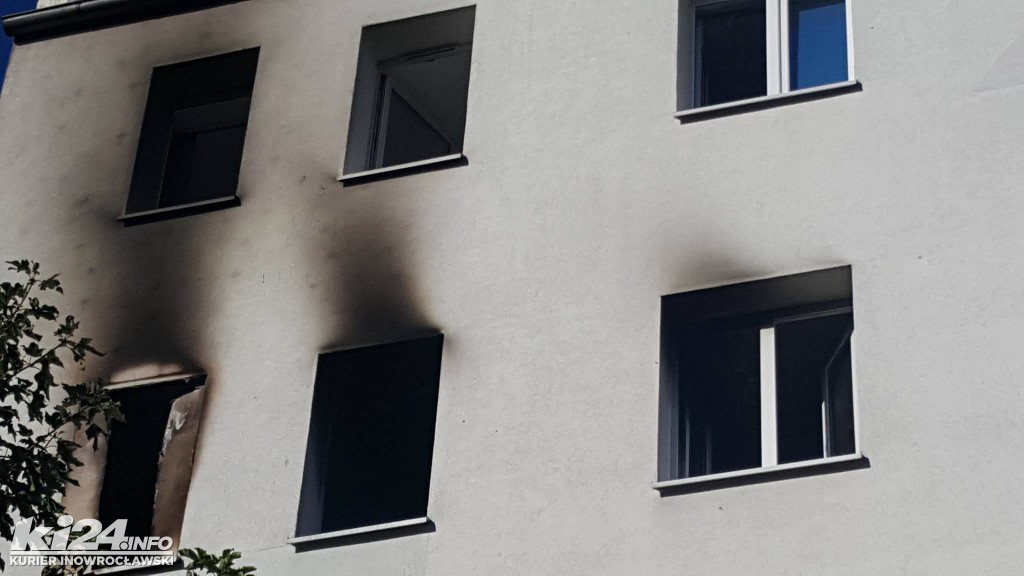 Pożar mieszkania przy ul. Łokietka