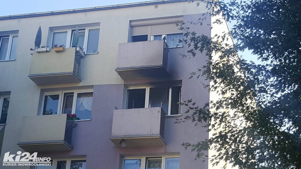 Pożar mieszkania przy ul. Łokietka