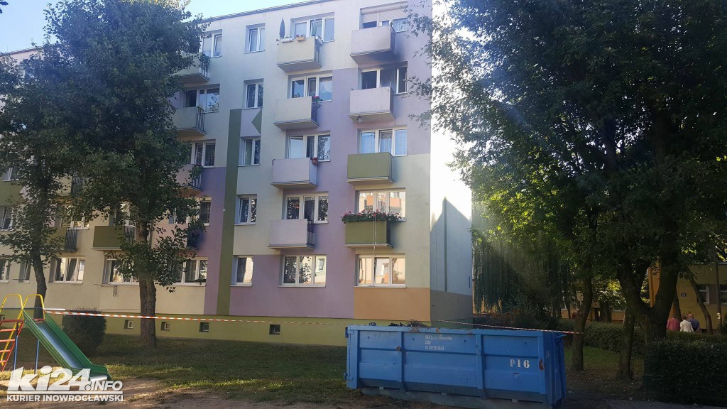 Pożar mieszkania przy ul. Łokietka