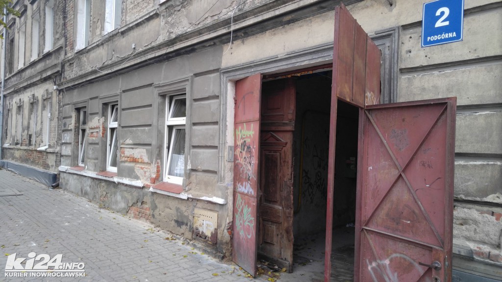 Nocny pożar w centrum Inowrocławia