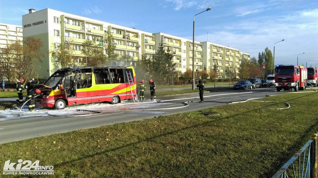Kłęby czarnego dymu nad Rąbinem