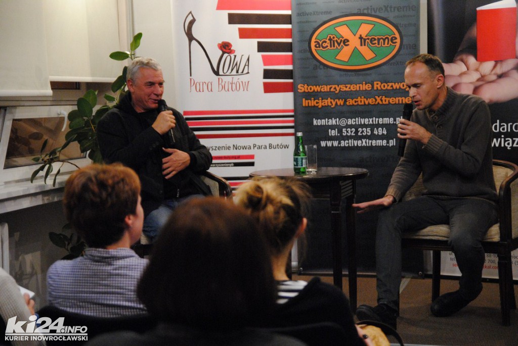 Andrzej Stasiuk w bibliotece