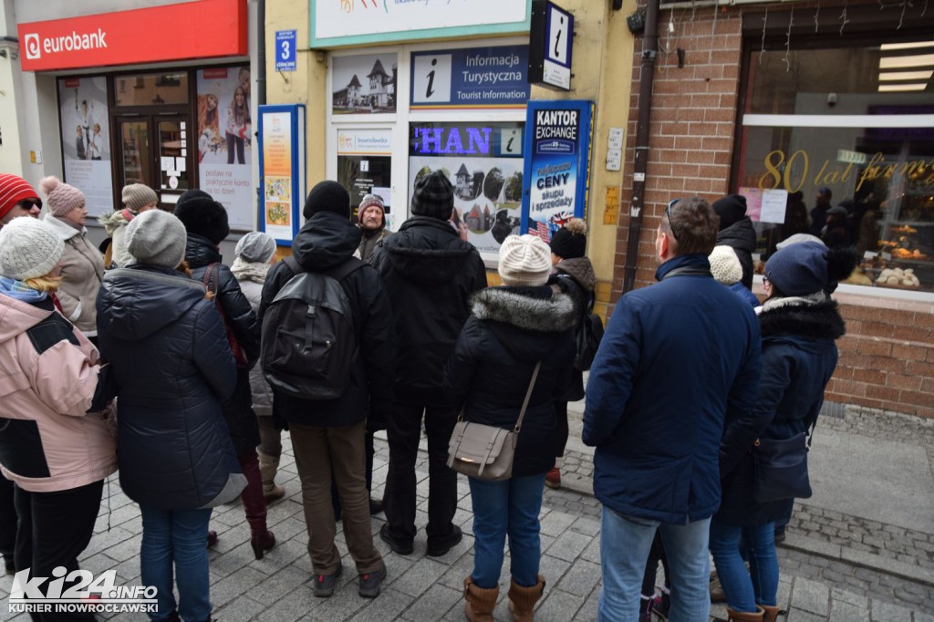Zwiedzali Inowrocław z przewodnikiem