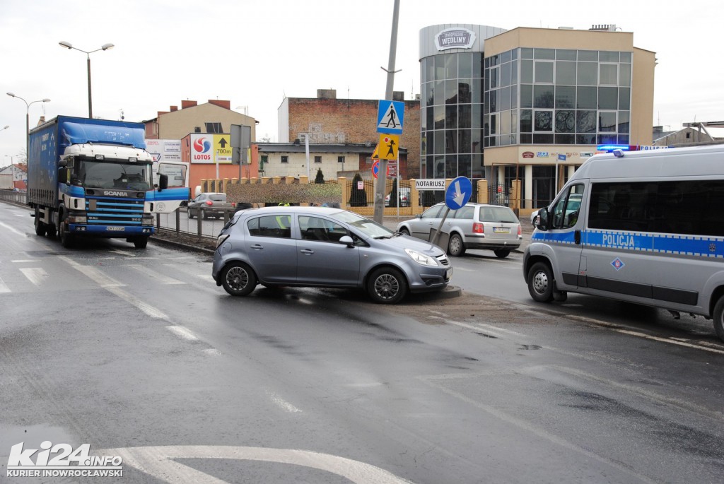 Kraksa w centrum Inowrocławia