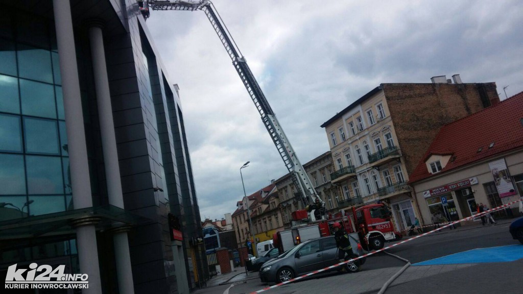 Strażacka akcja w centrum miasta