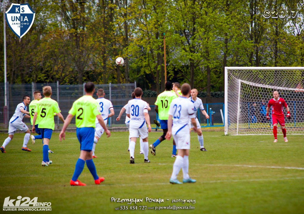 Unia Janikowo - Naprzód Jabłonowo Pomorskie 3.05.2017