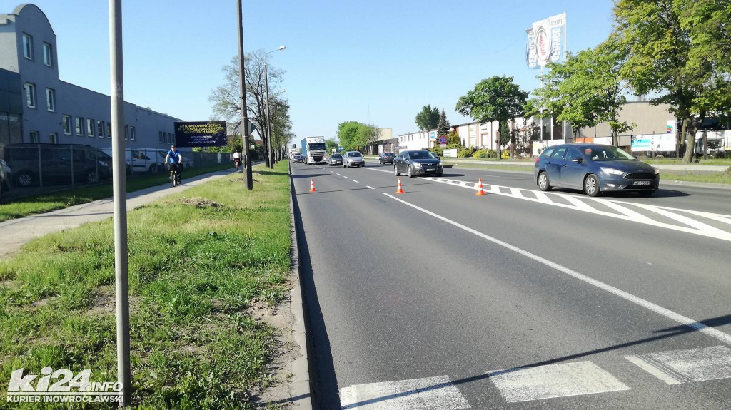Kraksa na skrzyżowaniu Cichej i Poznańskiej