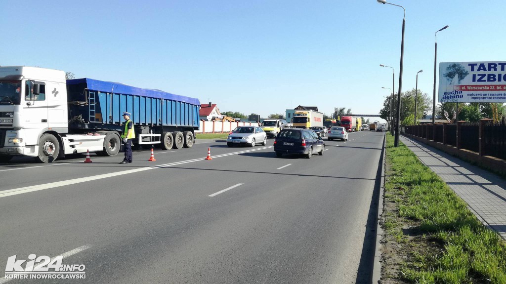 Kraksa na skrzyżowaniu Cichej i Poznańskiej