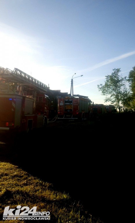 Wypadek ciężarówki i nocny pożar pod Gniewkowem