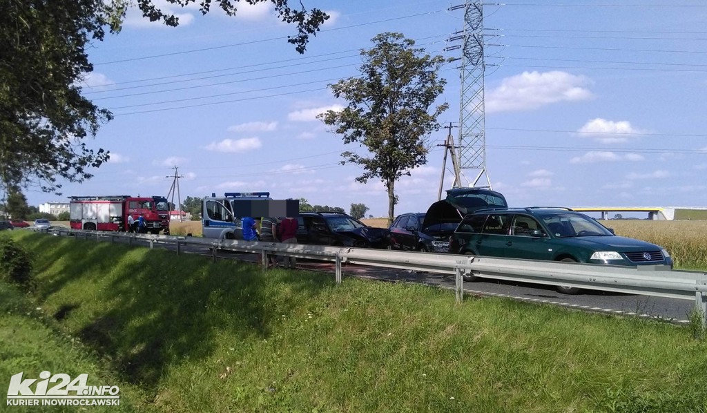 Potrójna kraksa w Markowicach