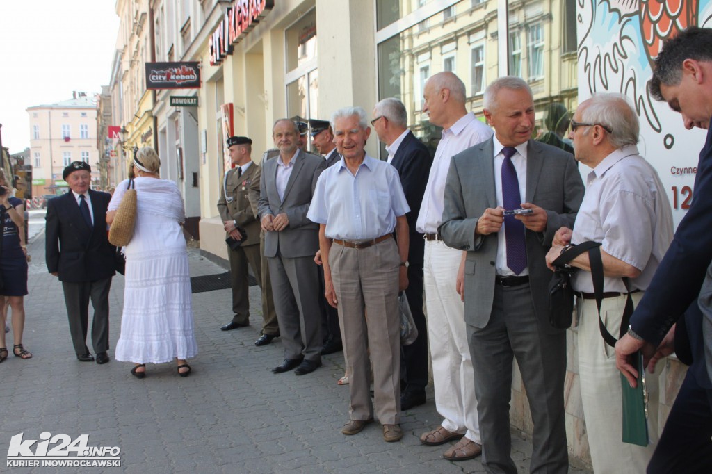 Odsłonięcie tablicy upamiętniającej Andrzeja Szwajkerta