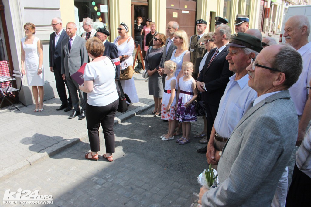 Odsłonięcie tablicy upamiętniającej Andrzeja Szwajkerta