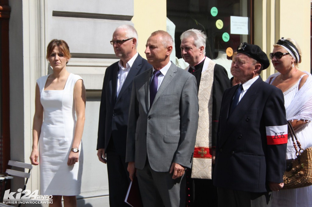 Odsłonięcie tablicy upamiętniającej Andrzeja Szwajkerta