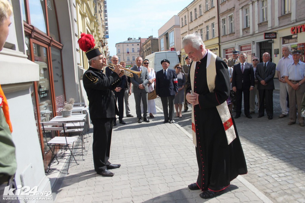 Odsłonięcie tablicy upamiętniającej Andrzeja Szwajkerta