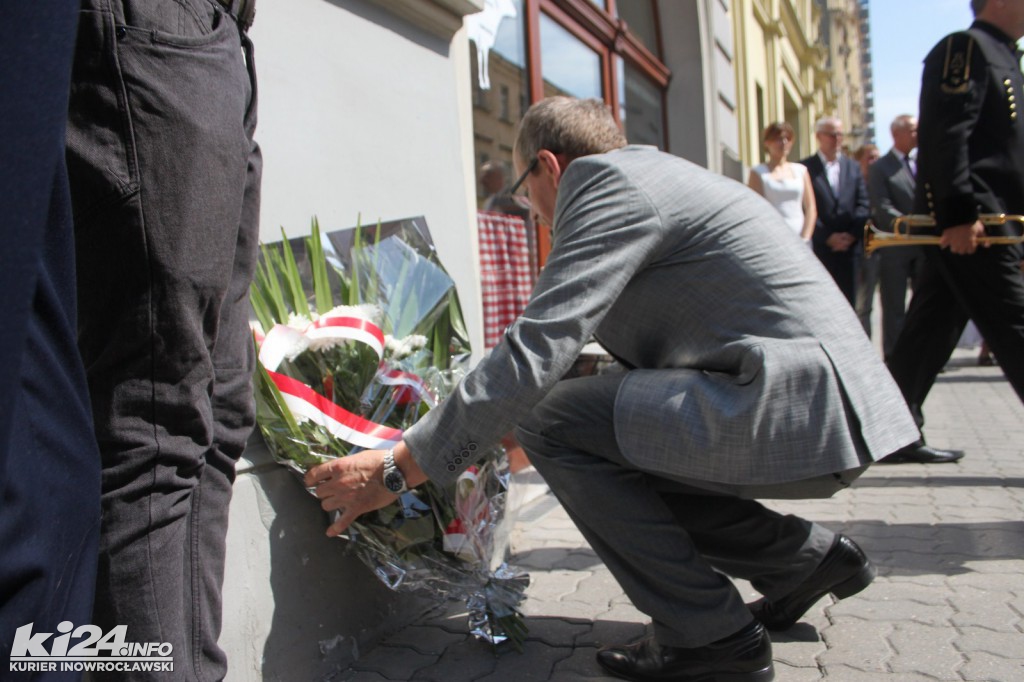 Odsłonięcie tablicy upamiętniającej Andrzeja Szwajkerta