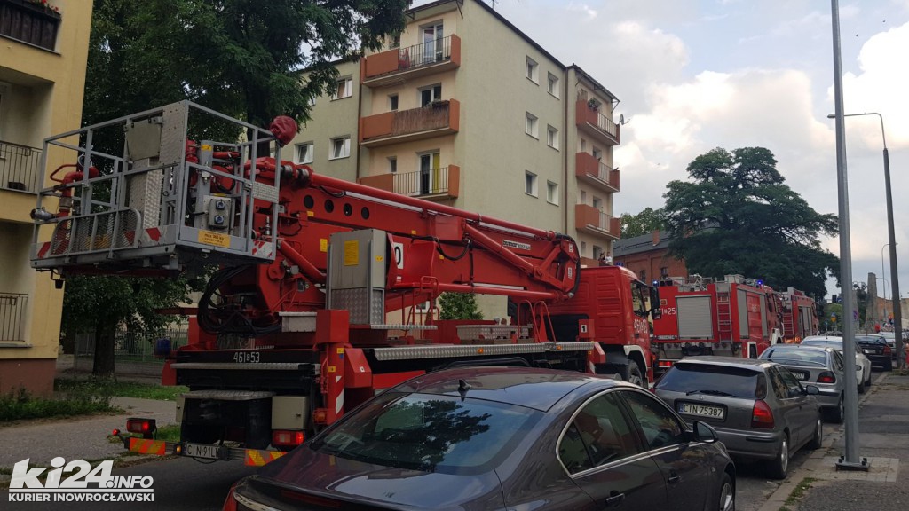 Pożar w bloku przy ul. Wawrzyniaka