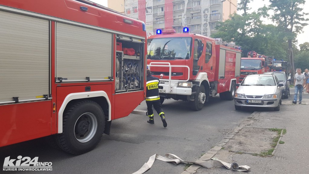 Pożar w bloku przy ul. Wawrzyniaka