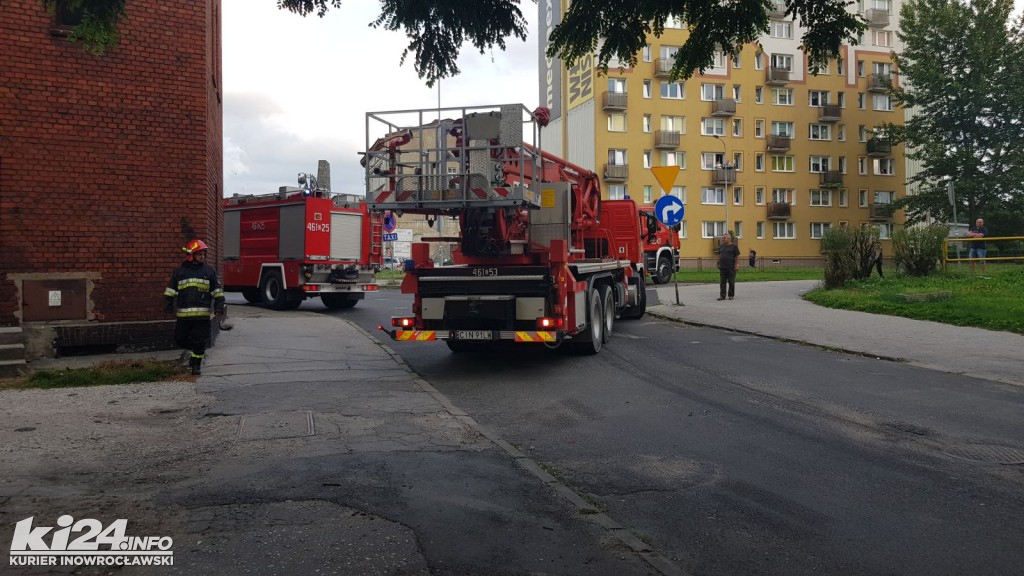 Pożar w bloku przy ul. Wawrzyniaka