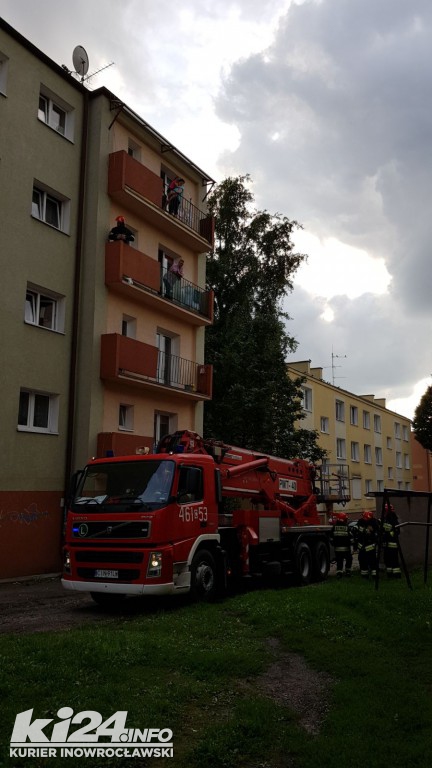 Pożar w bloku przy ul. Wawrzyniaka